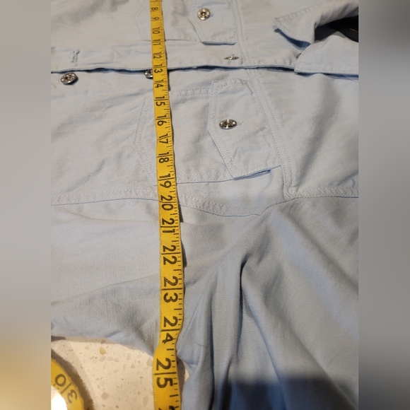 Chico's Light Blue Jean Jacket SZ 3 - Picture 5 of 6